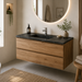 Meuble de salle de bain suspendu STEP Bois - Sanizeo
