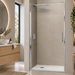 Paroi de Douche ALSACE 1P Chrome - SUPERBAN - Sanizeo