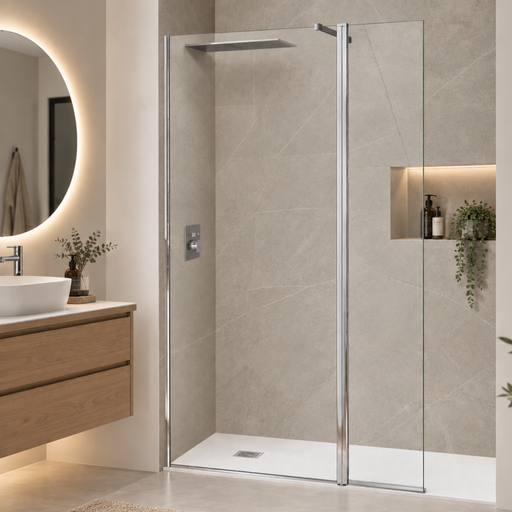 Paroi de Douche ALSACE SPORT + F Chrome - SUPERBAN - Sanizeo