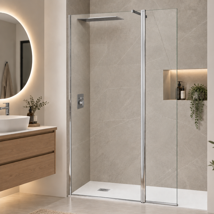 ALSACE SPORT + F shower screen Chrome - SUPERBAN