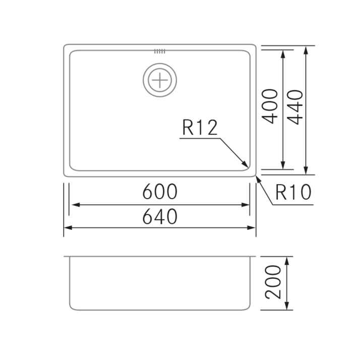 Évier affleurant Acier Inoxydable AMPLA - Sanizeo