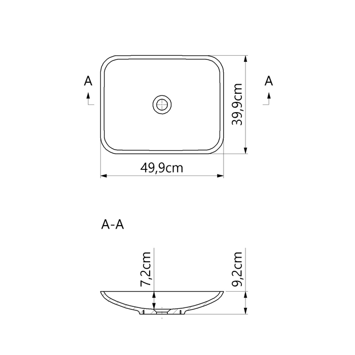 Vasque à poser ANJA Noir