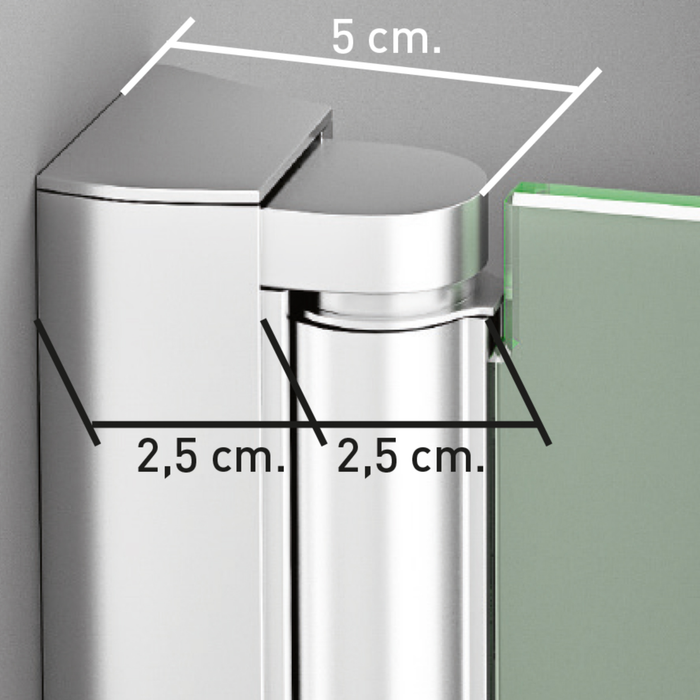 Paroi de Douche ALSACE 1P Chrome