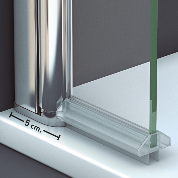 Paroi de Douche ALSACE 1P Chrome