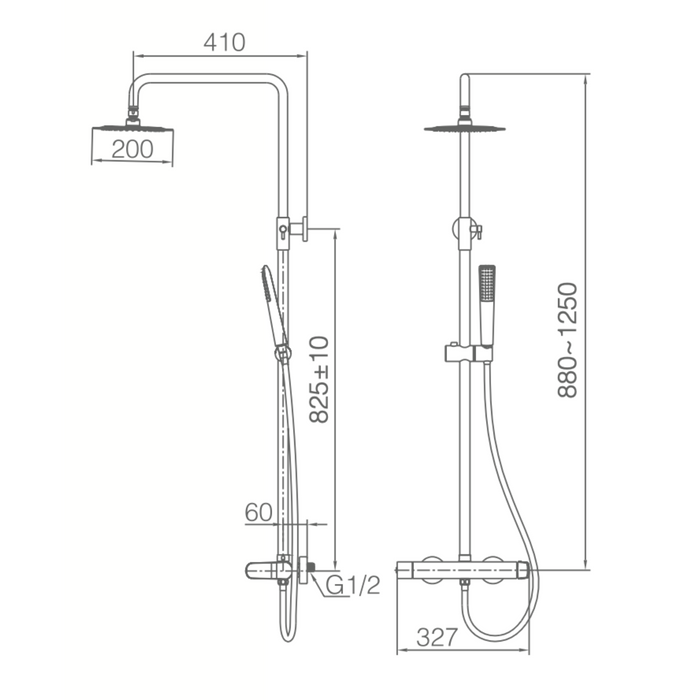 Colonne de Douche DINAMARCA - Sanizeo