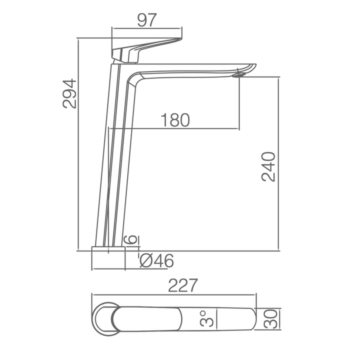 Mitigeur Haut BELGICA - Sanizeo