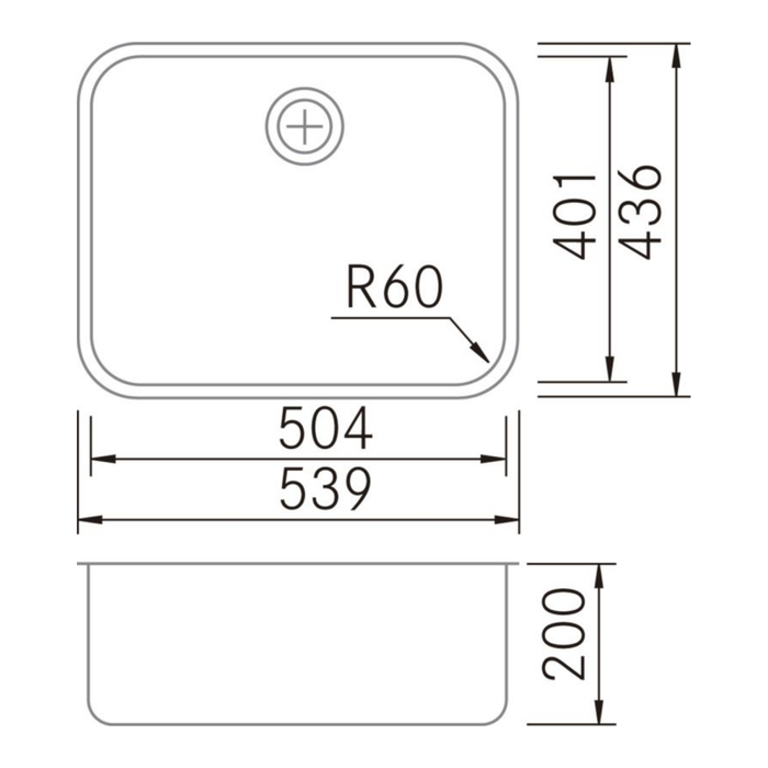 Évier sous plan Acier Inoxydable BM TOP - Sanizeo