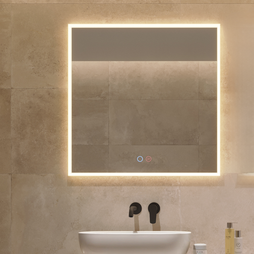 Miroir Lumineux Anti-Buée Tri-LED BOSTON - Sanizeo