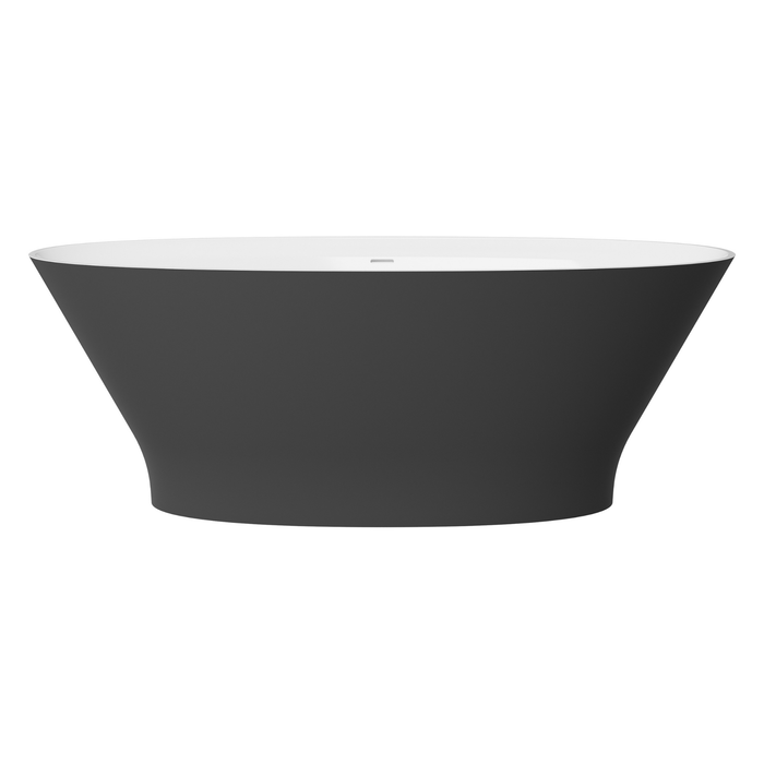 Baignoire Îlot BRUS Noir Mat - Sanizeo