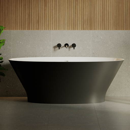Baignoire Îlot BRUS Noir Mat - Sanizeo