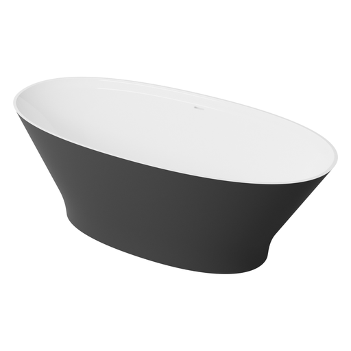 Baignoire Îlot BRUS Noir Mat - Sanizeo