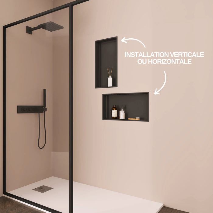Niche de Douche Murale NOOK Noir