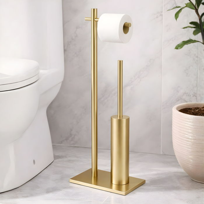 Porte papier WC avec balai intégré PRACTIC