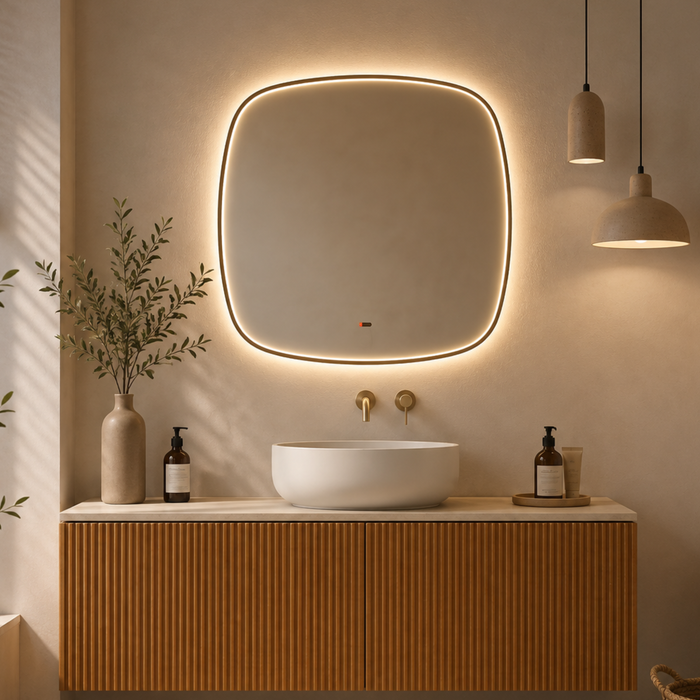 Miroir Lumineux Anti-Buée Tri-LED CATANIA - LEDIMEX - Sanizeo