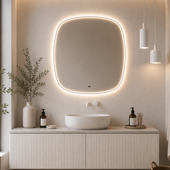 Miroir Lumineux Anti-Buée Tri-LED CATANIA - LEDIMEX - Sanizeo
