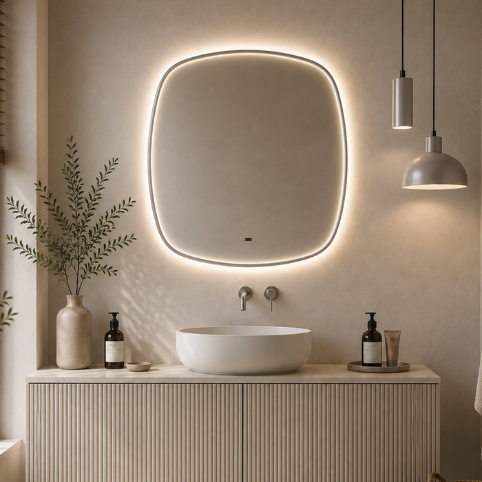 Miroir Lumineux Anti-Buée Tri-LED CATANIA - LEDIMEX - Sanizeo