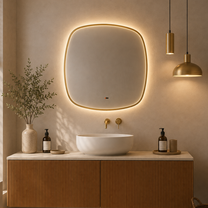 Miroir Lumineux Anti-Buée Tri-LED CATANIA - LEDIMEX - Sanizeo