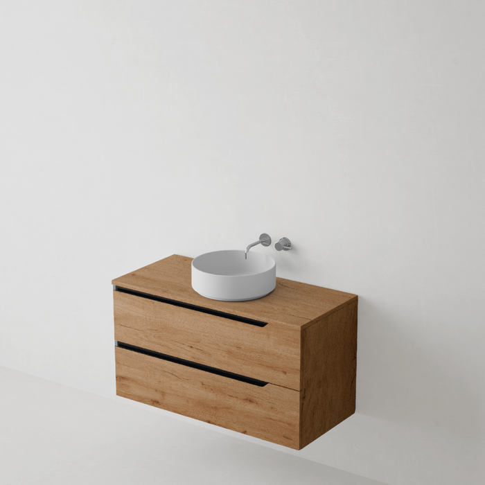 Meuble de salle de bain suspendu DUO Sand - Sanizeo