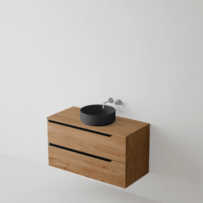 Meuble de salle de bain suspendu DUO Sand - Sanizeo