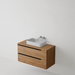 Meuble de salle de bain suspendu DUO Sand - Sanizeo