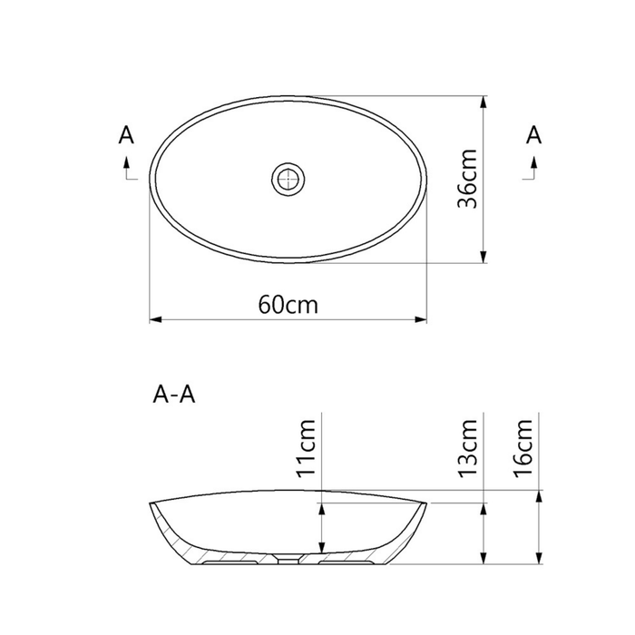 Vasque à poser EIRA Noir