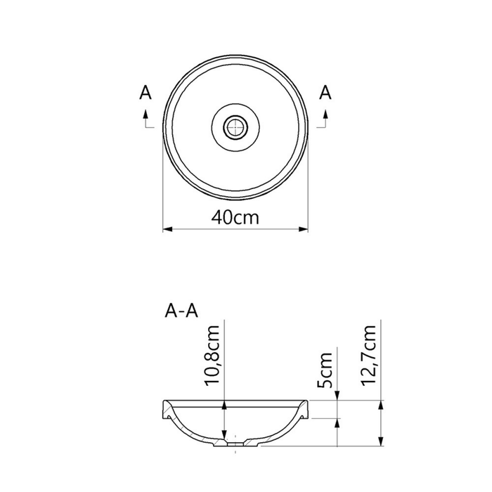 Vasque à encastrer ERIK Blanc Brillant