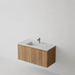 Meuble Suspendu FER 1 Coloris Bois NOFER Sanizéo DECOSAN - Vasque VOLTERRA Céramique Blanc Brillant