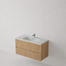 Meuble Suspendu FER Coloris Bois NOFER Sanizéo DECOSAN - Vasque BLOW Solid Surface