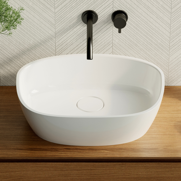 Vasque à poser FRODE Blanc Brillant