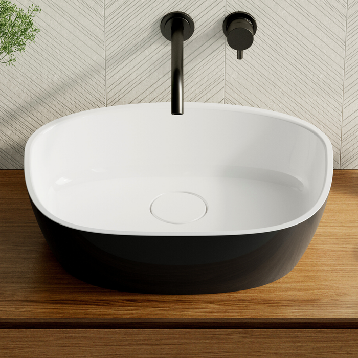 Vasque à poser FRODE Noir et Blanc