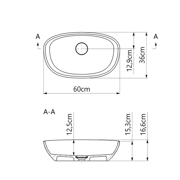 Vasque à poser FRODE Gris
