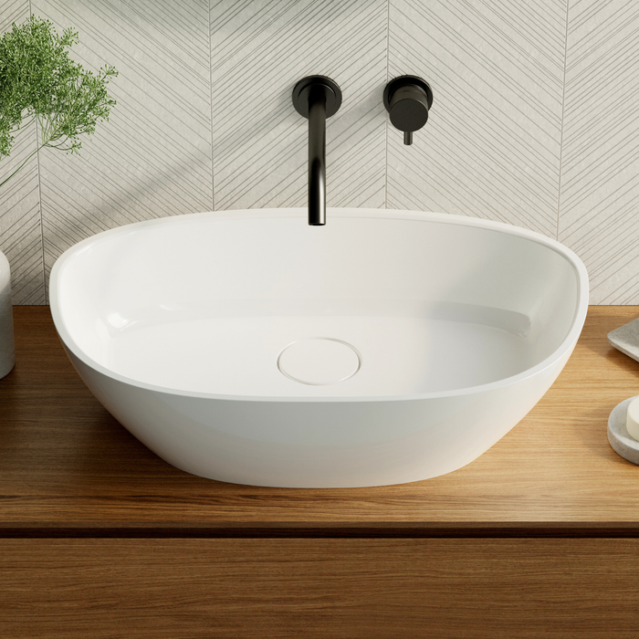 Vasque à poser FRODE Blanc Brillant