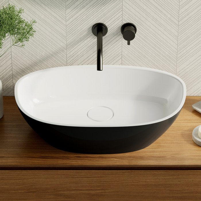 Vasque à poser FRODE Noir et Blanc