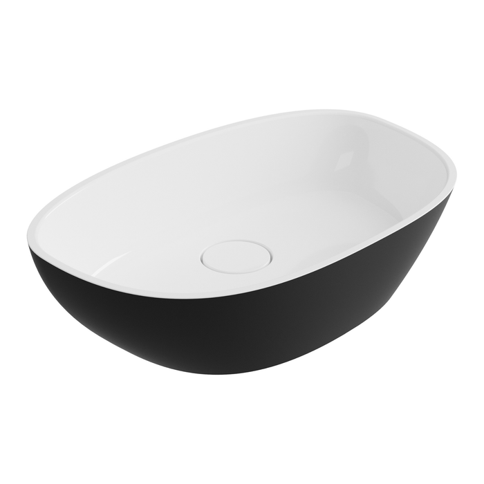Vasque à poser FRODE Noir et Blanc