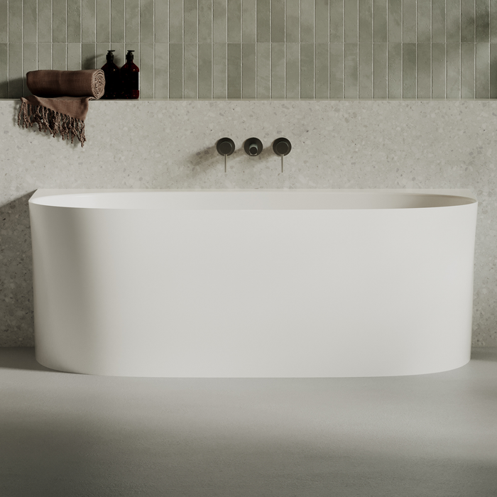 Baignoire Asymétrique FROSK Blanc Mat - Sanizeo