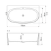 Baignoire Asymétrique FROSK Blanc Mat - Sanizeo