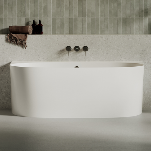 Baignoire Asymétrique FROSK Blanc Mat - Sanizeo