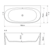 Baignoire Asymétrique FROSK Blanc Mat - Sanizeo