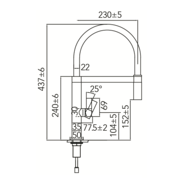 Mitigeur de Cuisine LAOS - Sanizeo