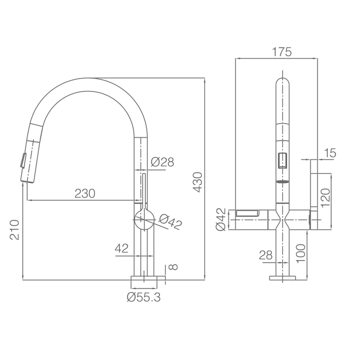 Mitigeur de Cuisine TURIN - Sanizeo