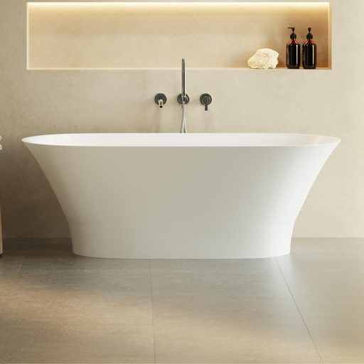Baignoire Îlot GLIT Blanc Mat - Sanizeo