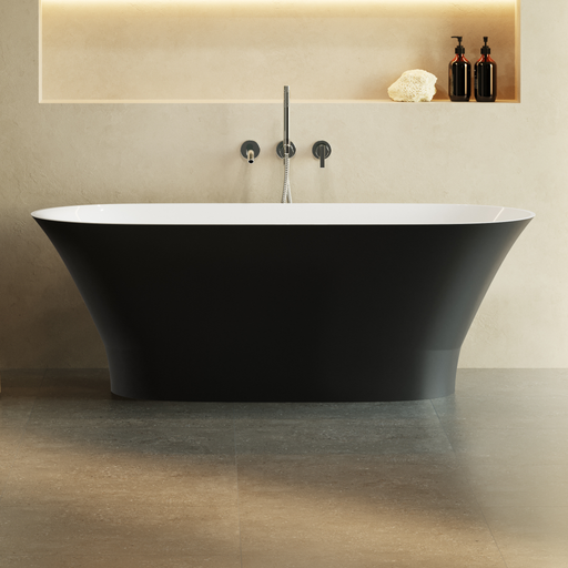 Baignoire Îlot GLIT Noir Mat - Sanizeo
