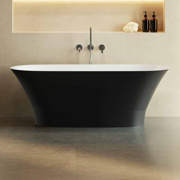 Baignoire Îlot GLIT Noir Mat - Sanizeo