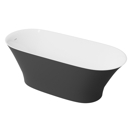 Baignoire Îlot GLIT Noir Mat - Sanizeo