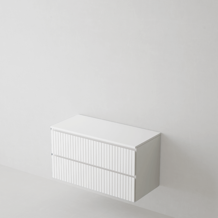 Meuble de salle de bain suspendu GLOW Blanc