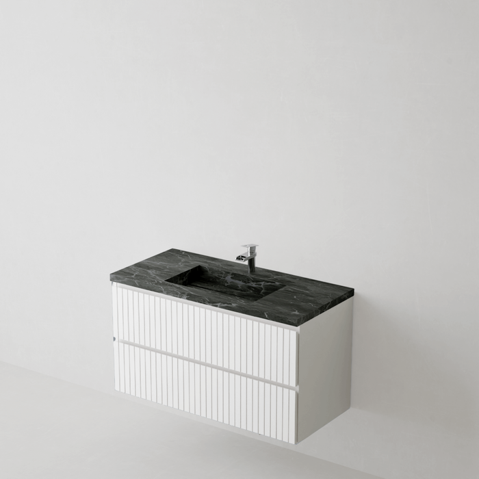 Meuble de salle de bain suspendu GLOW Blanc
