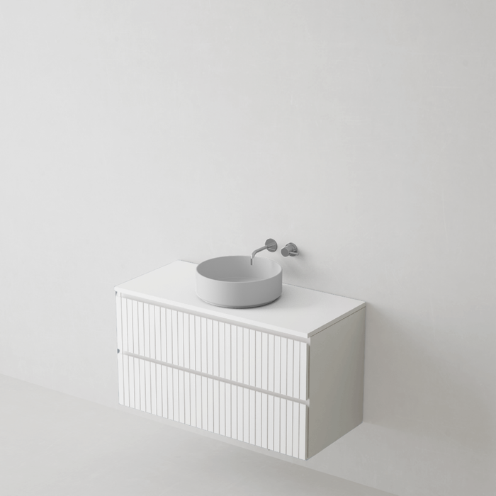 Meuble de salle de bain suspendu GLOW Blanc