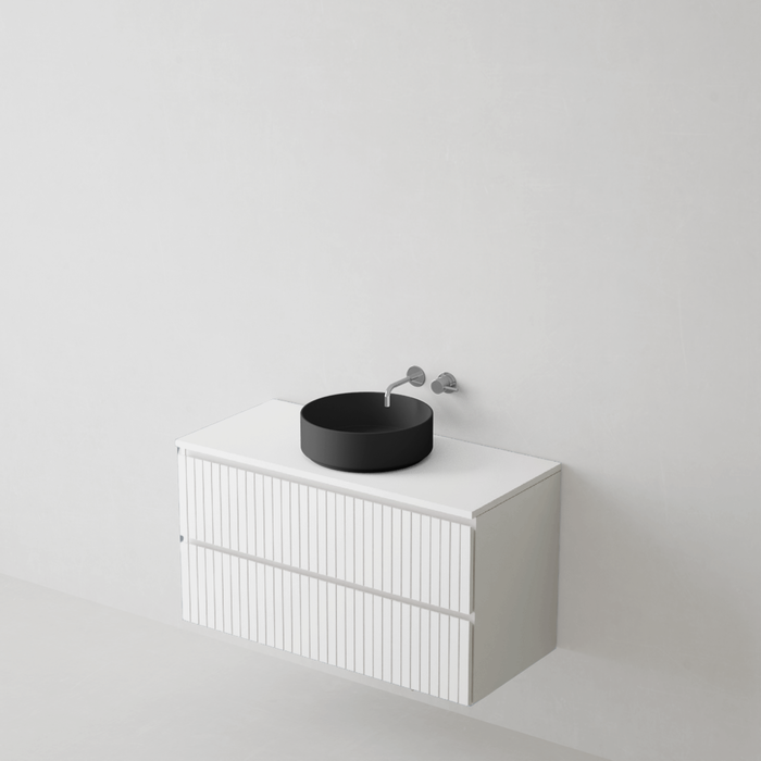 Meuble de salle de bain suspendu GLOW Blanc