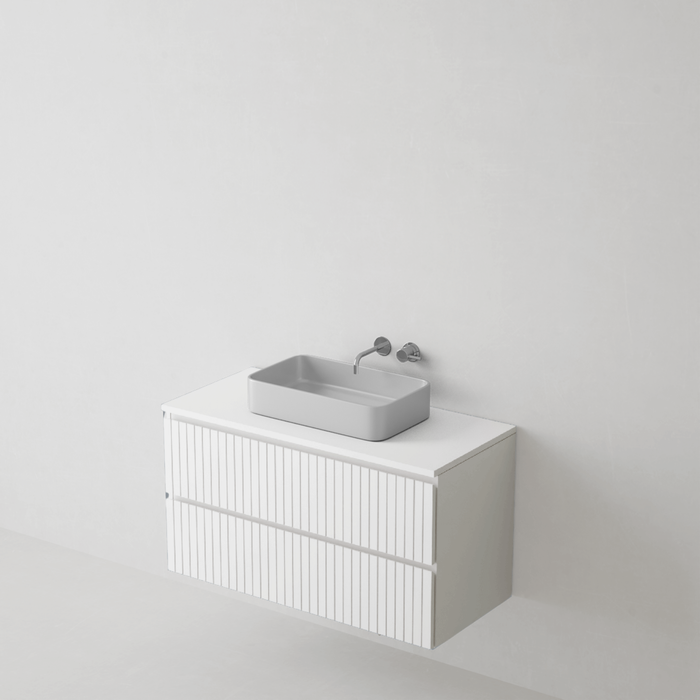 Meuble de salle de bain suspendu GLOW Blanc