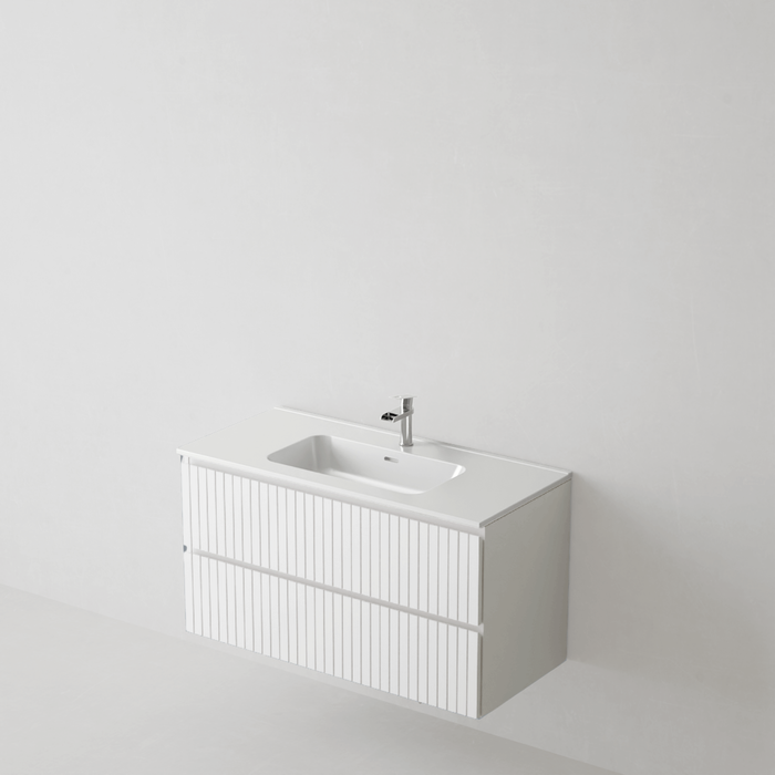Meuble de salle de bain suspendu GLOW Blanc